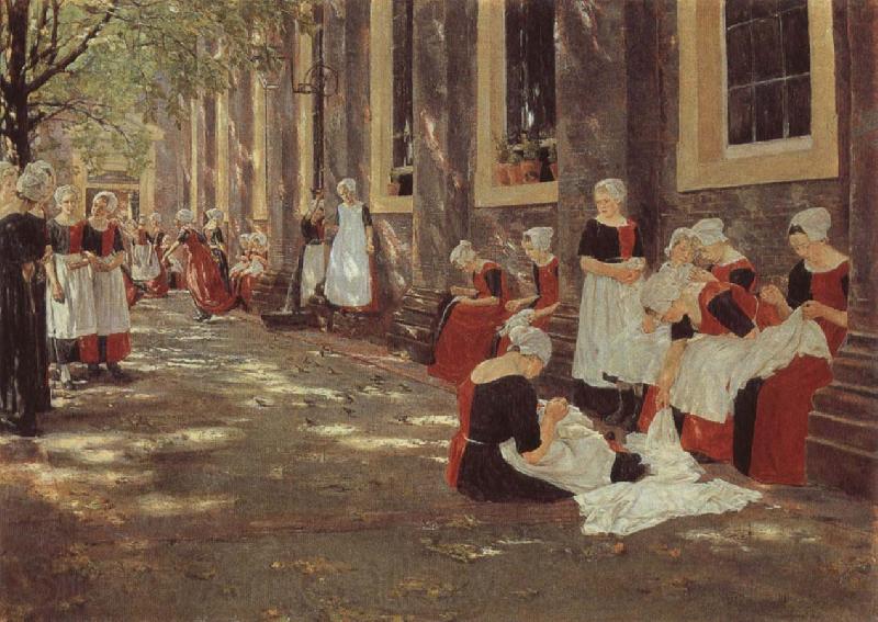Max Liebermann The Orphanage at Amsterdam Norge oil painting art
